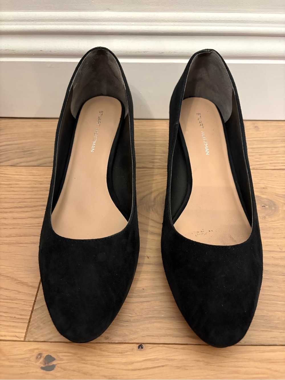 Stuart Weitzman Black Suede Heels